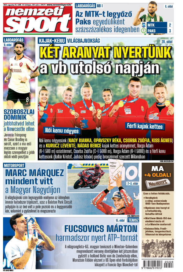 Lapszám: 2025.08.25.