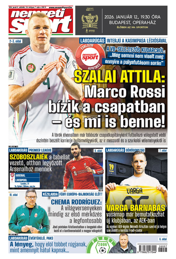 Lapszám: 2026. 01. 08.