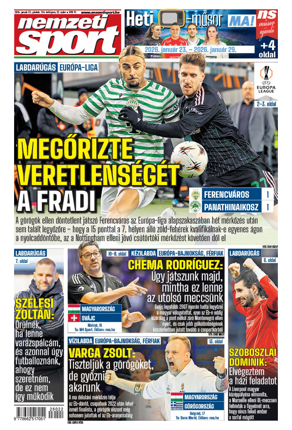Lapszám: 2026. 01. 23.